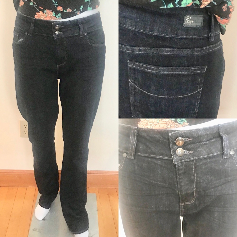 Paige Bootcut Dark Wash Denim 33